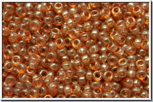 RR-15-0310, MIYUKI Rocailles, 15/0, rose, trans., gold luster, 5g