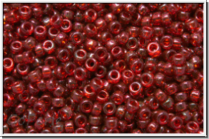 RR-15-0315, MIYUKI Rocailles, 15/0, burgundy, trans., gold luster, 5g
