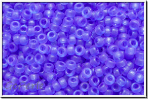 RR-15-1617, MIYUKI Rocailles, 15/0, violet (dyed), trans., semi-matte, 5g