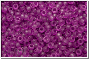 RR-15-1620, MIYUKI Rocailles, 15/0, lavender (dyed), trans., semi-matte, 5g