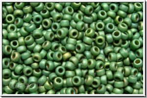 RR-15-2031, MIYUKI Rocailles, 15/0, green, sage, met., matte, luster, 5g