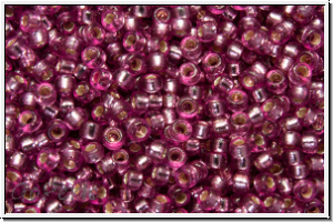 RR-15-4269, MIYUKI Rocailles, 15/0, lavender (dyed), trans., silver-ld., duracoat, 5g