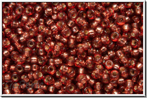 RR-15-4270, MIYUKI Rocailles, 15/0, rose, deep (dyed), trans., silver-ld., duracoat, 5g