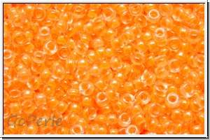 RR-15-4298, MIYUKI Rocailles, 15/0, crystal, trans., luminous creamsicle-ld., 5g