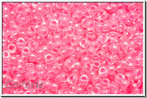 RR-15-4301, MIYUKI Rocailles, 15/0, crystal, trans., luminous wild strawberry-ld., 5g