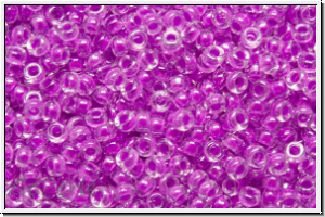 RR-15-4303, MIYUKI Rocailles, 15/0, crystal, trans., luminous crazy plum-ld., 5g