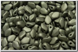 Gekko�-Beads, 3x5mm, crystal, trans., full chrome, matte, 50 Stk.