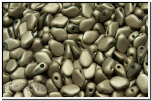 Gekko�-Beads, 3x5mm, crystal, trans., full argentic, matte, 50 Stk.
