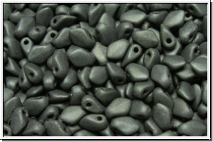 Gekko�-Beads, 3x5mm, hematite, met., matte, 50 Stk.