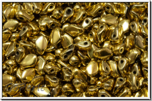 Gekko�-Beads, 3x5mm, black, op., full amber, 50 Stk.