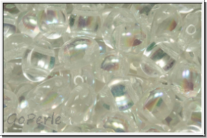 Candy-Beads�, oval, PRECIOSA, 6x8mm, crystal, trans., AB, 20 Stk.