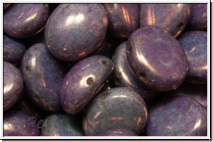 Candy-Beads�, oval, PRECIOSA, 10x12mm, white, alabaster, vega luster, 10 Stk.