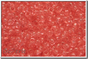 PR-11-01191, PRECIOSA Rocailles, 11/0, crystal, trans., solgel salmon-2, 20g