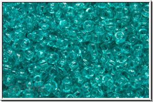 PR-11-01165, PRECIOSA Rocailles, 11/0, crystal, trans., solgel blue-turquoise-2, 20g