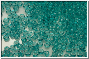 PR-11-01165, PRECIOSA Rocailles, 11/0, crystal, trans., solgel blue-turquoise-2, 20g