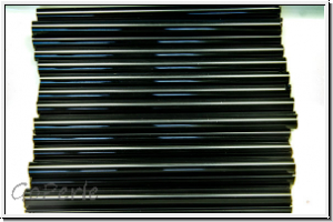 PRBU-50/3-23980, PRECIOSA Bugles, 50x3mm, black, op., 20 Stk.