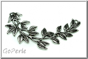 Anh�nger "Olivenzweig" (Statement), 80x29x3mm, antiksilberfb., Metall, 1 Stk.