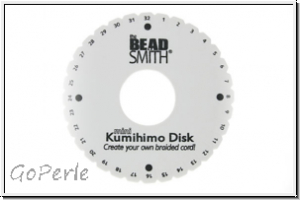 Kumihimo-Scheibe, rund, klein, d�nn, 32 Schlitze, 1 Stk.