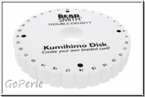 Kumihimo-Scheibe, rund, gro�, dick, 32 Schlitze, 1 Stk.