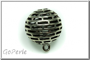 Anh�nger "Ball" (Statement), 29x25mm, antiksilberfb., Metall, 1 Stk.