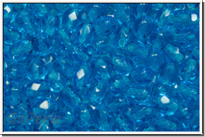 B�hm. Glasschliffperle, feuerpol., 4mm, ocean, trans., 50 Stk.