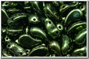 ZoliDuo�-Beads, 5x8mm, left, green, met., 25 Stk.