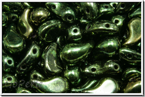 ZoliDuo�-Beads, 5x8mm, right, green, met., 25 Stk.