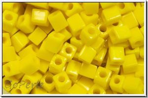 SB-03-0404, MIYUKI Squares, 3mm, yellow, op., 10g