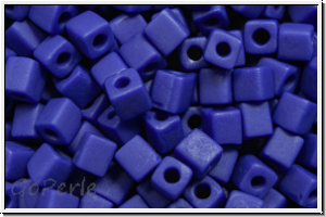 SB-03-0414f, MIYUKI Squares, 3mm, cobalt, op., matte, 10g