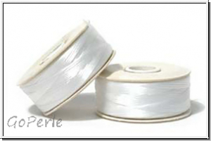 NYMO, Size00, Beading Thread, Nylon-F�delgarn, white, 1 Spule