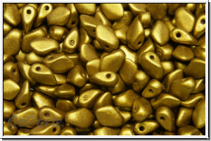 Gekko�-Beads, 3x5mm, brass, met., satin, 50 Stk.