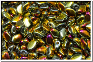 Gekko�-Beads, 3x5mm, crystal, trans., full marea, 50 Stk.