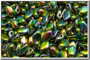 Gekko�-Beads, 3x5mm, crystal, trans., full vitrail, 50 Stk.