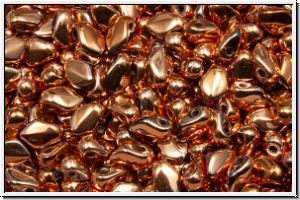 Gekko�-Beads, 3x5mm, crystal, trans., full capri gold, 50 Stk.