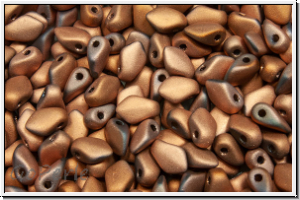 Gekko�-Beads, 3x5mm, crystal, trans., full capri gold, matte, 50 Stk.
