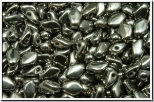 Gekko�-Beads, 3x5mm, crystal, trans., full chrome, 50 Stk.