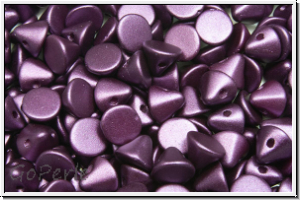 Button�-Beads, 4mm, white, alabaster, bordeaux pastel, 50 Stk.