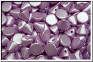 Button�-Beads, 4mm, white, alabaster, lt. rose pastel, 50 Stk.