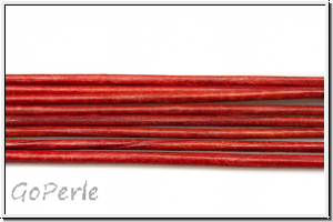 Lederband, 1,3mm, rund, rust brown, Ziege, L�nge 1 m