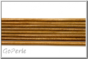 Lederband, 1,3mm, rund, khaki, Ziege, L�nge 1 m