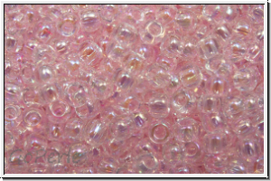 R-11-1844, TOHO Rocailles, 11/0, blossom pink, trans., AB, 10g