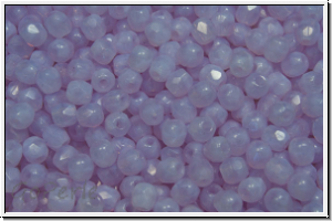 B�hm. Glasschliffperle, feuerpol., 3mm, violet, opal, 50 Stk.