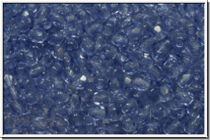 B�hm. Glasschliffperle, feuerpol., 3mm, tanzanite, trans., 50 Stk.