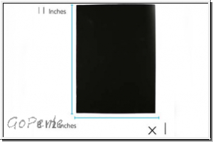 Lacy�s Stiff Stuff, 21,5 x 28 cm, (8,5 x 11 inch), black, 1 Stk.