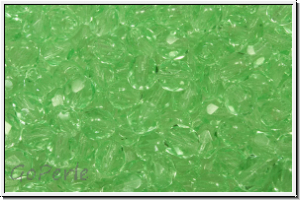 B�hm. Glasschliffperle, feuerpol., 4mm, mint, lt., trans., 50 Stk.