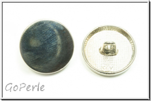 Knopf "Glatte Scheibe", 18mm, antiksilberfb., Zink, 1 Stk.
