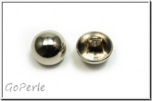Knopf "Halbkugel", 11,5mm, antiksilberfb., Zink, 1 Stk.