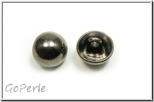 Knopf "Halbkugel", 11,5mm, hematitfb., Zink, 1 Stk.
