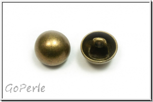 Knopf "Halbkugel", 11,5mm, antikmessingfb., Zink, 1 Stk.