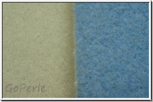 F�delmatte, ca. 35x28cm, blau/hellbeige, 1 Stk.